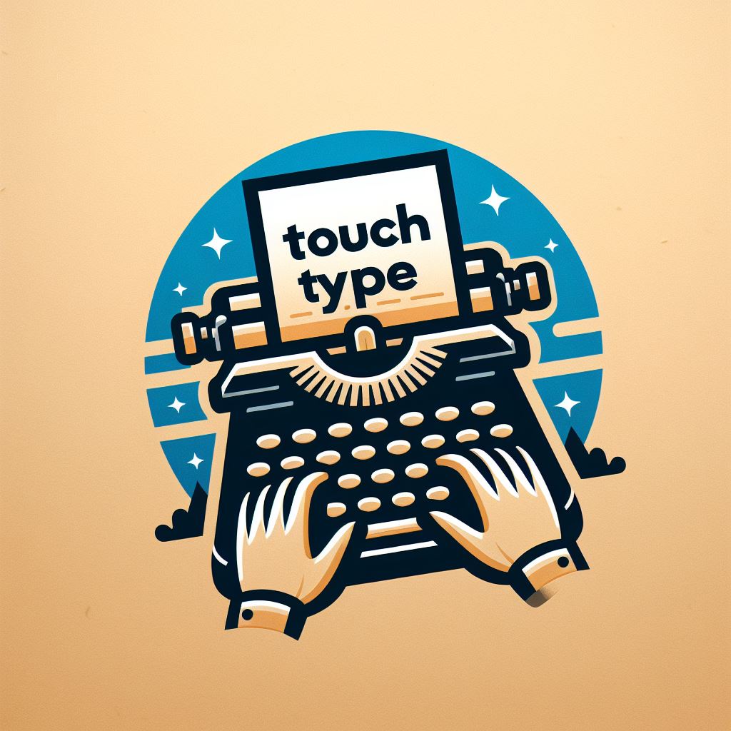 logo of Touchtype, featuring a typewriter